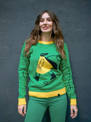Вязаный свитер Ниточка Зеленый 7