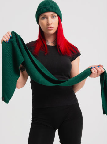 Вязаный шарф Бини - Зеленый 4