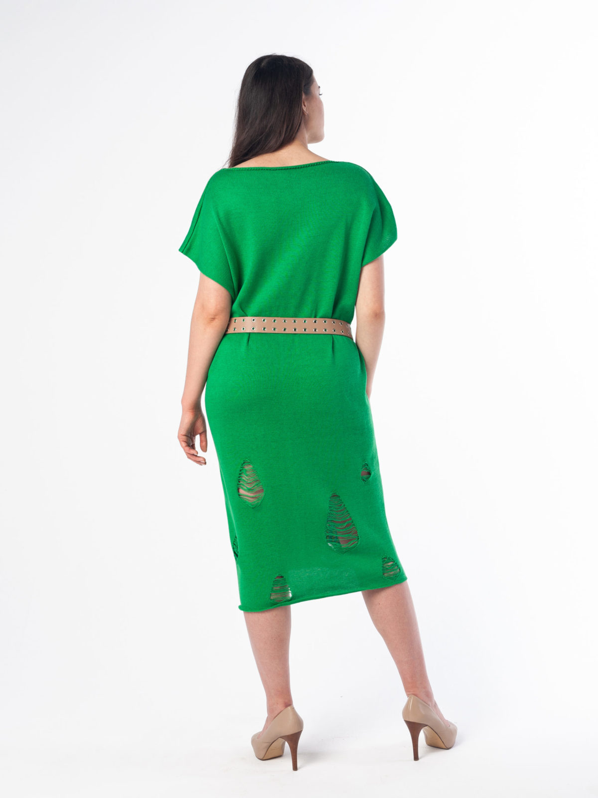 Вязаное платье Swag - Зеленое 2