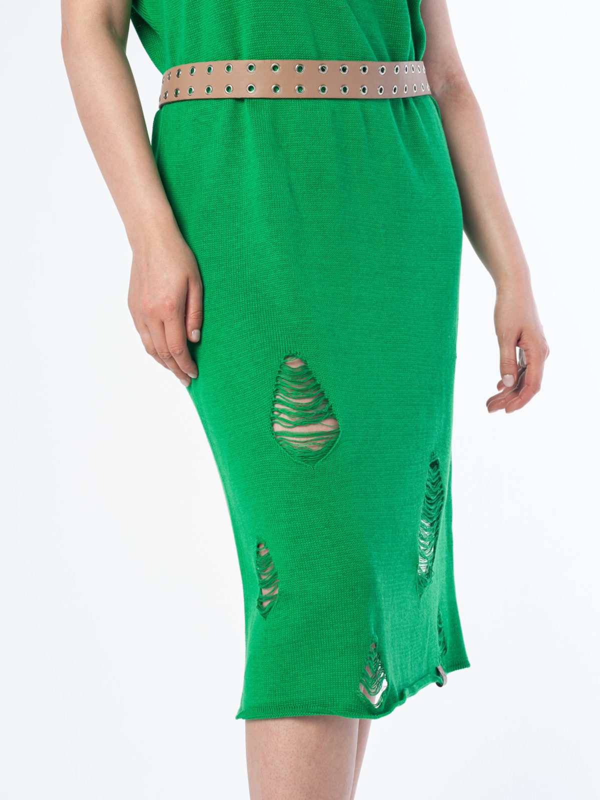 Вязаное платье Swag - Зеленое 1