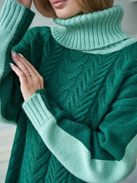 Вязаный свитер Twin Зеленый