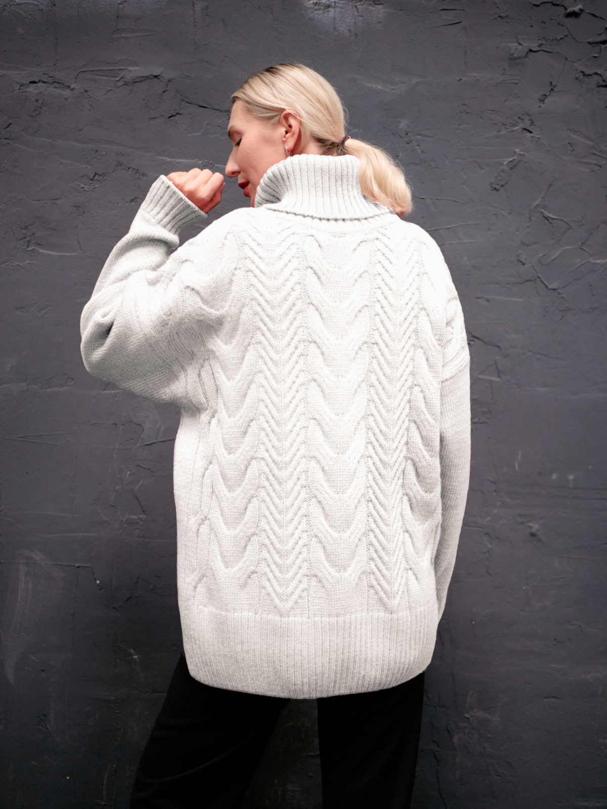 Вязаный свитер Twin - Белый 2